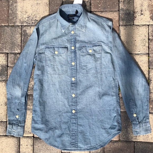 Ralph Lauren Women Denim Shirt NWT - Picture 1 of 5